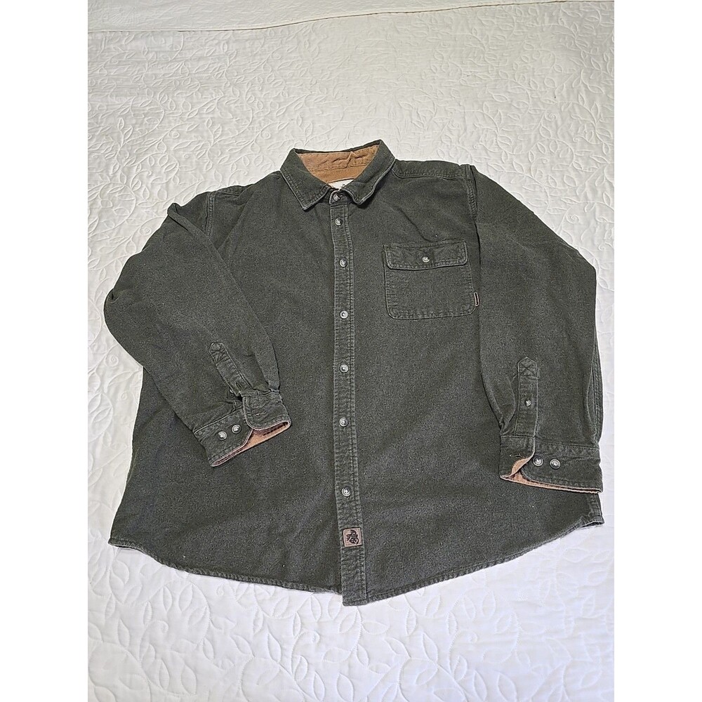 Legendary Whitetails The Original Buck Camp Green Flannel XL